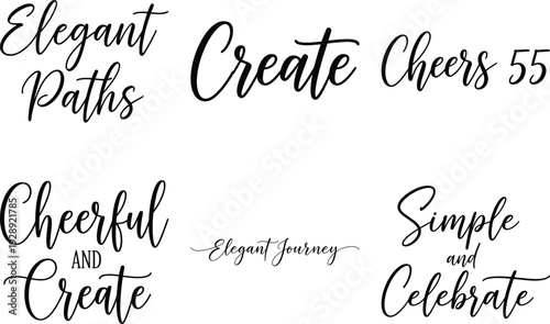 Elegant Calligraphy Phrases for Celebrations
