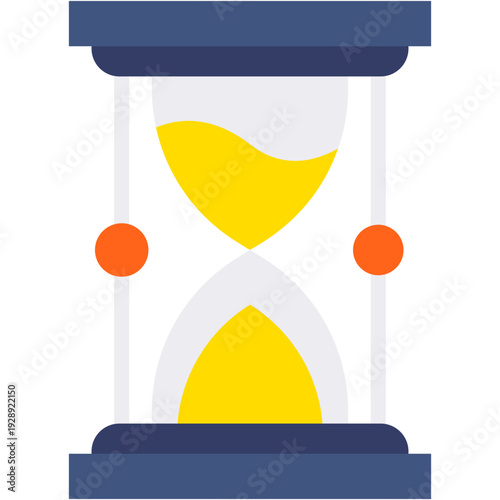Hourglass Waiting Time and Duration Vector Icon