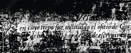 Abstract grunge lettering background. Monochrome abstract grunge black and white illustration	