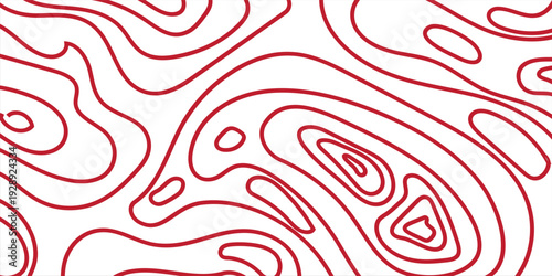 Topographic map background geographic line map with elevation assignments. geographic contour map paper texture. terrain path isolated on a white background retro topographic map.