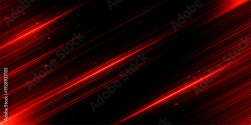 A bright red abstract background features a digital design with glowing motion lines and a textured wave pattern that creates a sense of energy and space in this modern art wallpaper backdrop