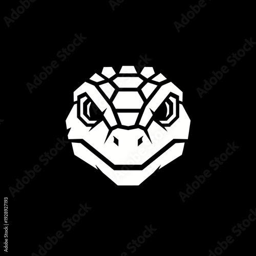 Snake Head Logo Design Illustration.