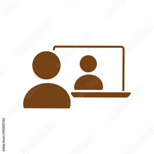 [Education Icons – EdTech & Learning] Online Classroom Icon / オンライン授業アイコン