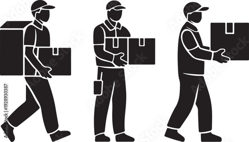 Construction Worker Icons Set, Builder Worker Icon Pack, Construction Laborer Vector Icons, Professional Construction Worker Set, Builder Tools and Worker Icons, Engineering Worker Icon Collection, In