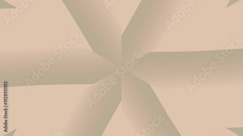 Geometric beige background with symmetrical abstract design