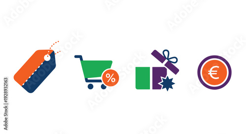 Coupon banner Line modern soft color vector