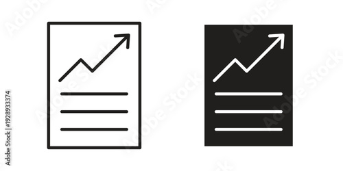 Analytics report icon. Premium thin line vector illustrator. Vector EPS10