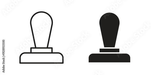 Approval stamp icon. Premium thin line vector illustrator. Vector EPS10