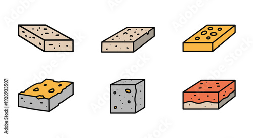 Concrete Screed Line minimal abstract design illustration