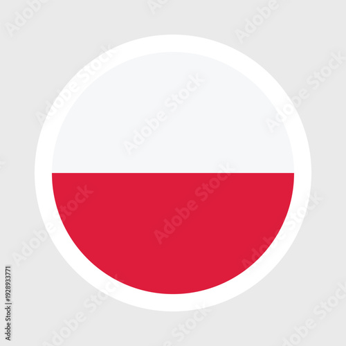 Free Download Poland Flag Icon – White and Red Horizontal Design - GFXLoad