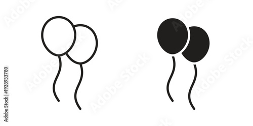 Balloon icon. Premium thin line vector illustrator. Vector EPS10