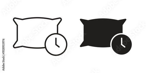 Bedtime icon. Premium thin line vector illustrator. Vector EPS10