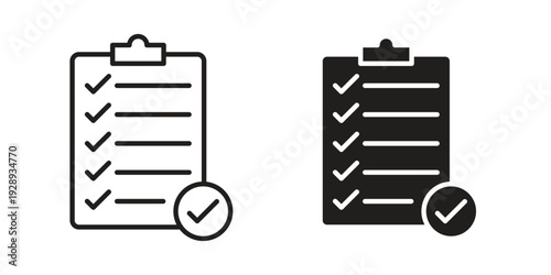 Checklist icon. Premium thin line vector illustrator. Vector EPS10