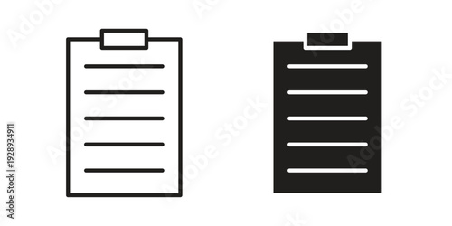 Clipboard icon. Premium thin line vector illustrator. Vector EPS10