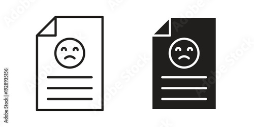 Complaint icon. Premium thin line vector illustrator. Vector EPS10