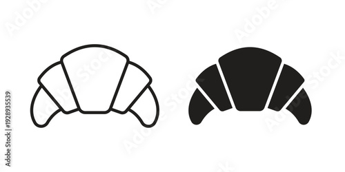 Croissant icon. Premium thin line vector illustrator. Vector EPS10