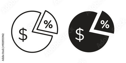 Dividend icon. Premium thin line vector illustrator. Vector EPS10