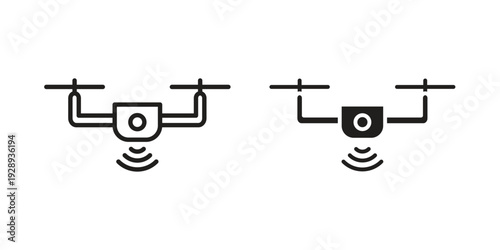 Drone icon. Premium thin line vector illustrator. Vector EPS10