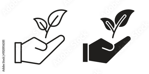 Eco-friendly icon. Premium thin line vector illustrator. Vector EPS10