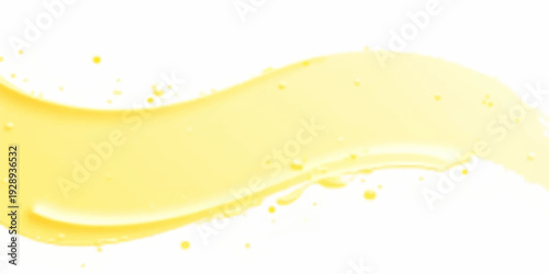 Fresh orange juice splashing from a glass with ice, isolated on a white background