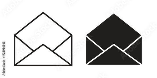 Envelope open icon. Premium thin line vector illustrator. Vector EPS10