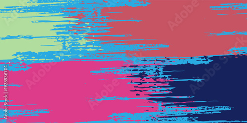 Modern grunge background with colorful brush strokes. Vector version. eps 10