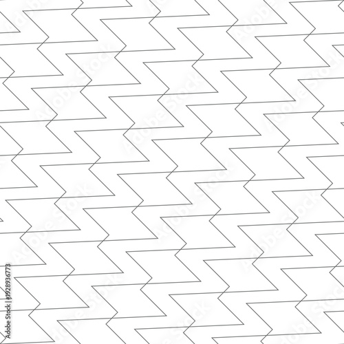 Modern seamless pattern of abstract zigzag lines. Minimalist geometric vector design perfect for textile prints, headscarves, gift wrapping, packaging, notebook covers, and trendy wallpaper.