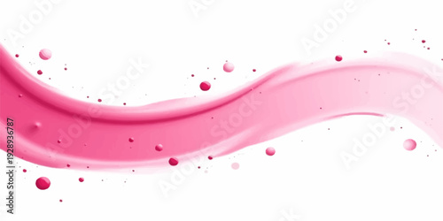 Abstract red liquid splash illustration with dynamic paint drops and watercolor texture design