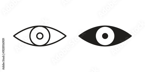Eye icon. Premium thin line vector illustrator. Vector EPS10