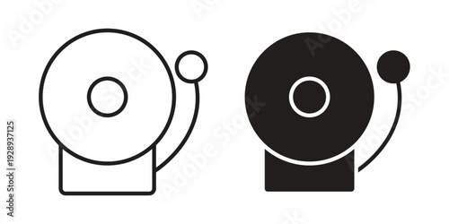Fire alarm icon. Premium thin line vector illustrator. Vector EPS10