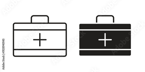 First aid icon. Premium thin line vector illustrator. Vector EPS10