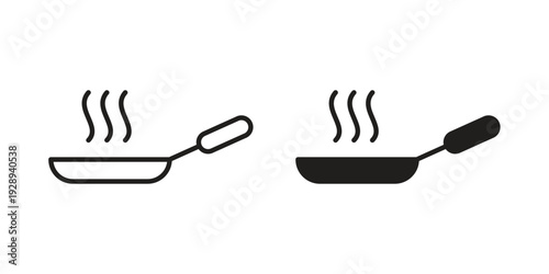 Frying pan icon. Premium thin line vector illustrator. Vector EPS10
