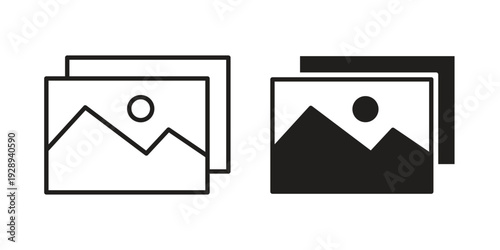 Gallery icon. Premium thin line vector illustrator. Vector EPS10