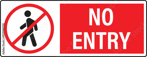 No pedestrian access sign icon vector. restricted entry symbol. vector illustration