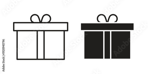Gift box icon. Premium thin line vector illustrator. Vector EPS10