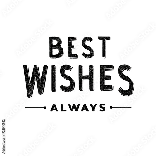 Best Wishes Text Sparkle Design on Transparent Background