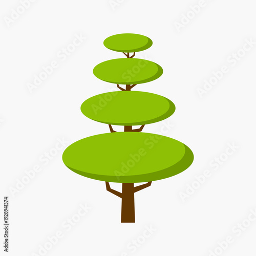 Abstract geometric disc tree