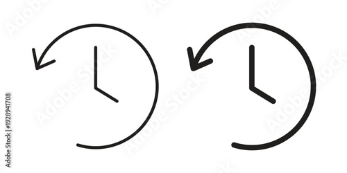 History icon. Premium thin line vector illustrator. Vector EPS10