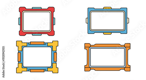 Cross Stitch Frame modern smooth color