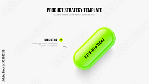 Company Insight Slideshow Layout Vector Illustration. Creative Planning One Element Diagram Frame Template. Modern Innovation 1 Step Infographic Slide Design.