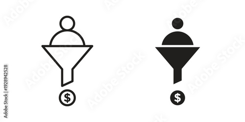 Lead conversion icon. Premium thin line vector illustrator. Vector EPS10