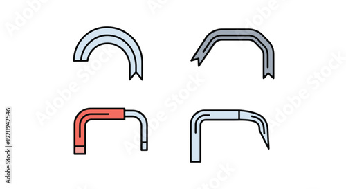 Crowbar Line art creative abstract design illustration