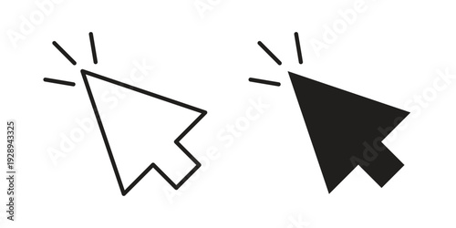 Mouse pointer icon. Premium thin line vector illustrator. Vector EPS10