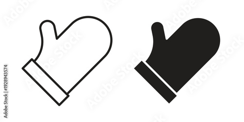 Oven mitt icon. Premium thin line vector illustrator. Vector EPS10