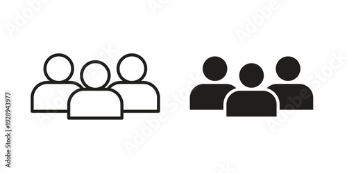 people icon. Premium thin line vector illustrator. Vector EPS10