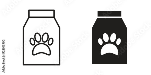 Pet food icon. Premium thin line vector illustrator. Vector EPS10