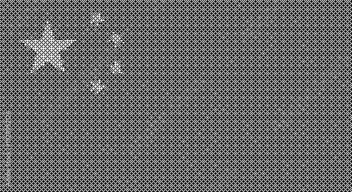 China vector graphic of a geometric pattern design dither