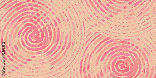 Abstract swirls of pink and peach create a textured repeating pattern