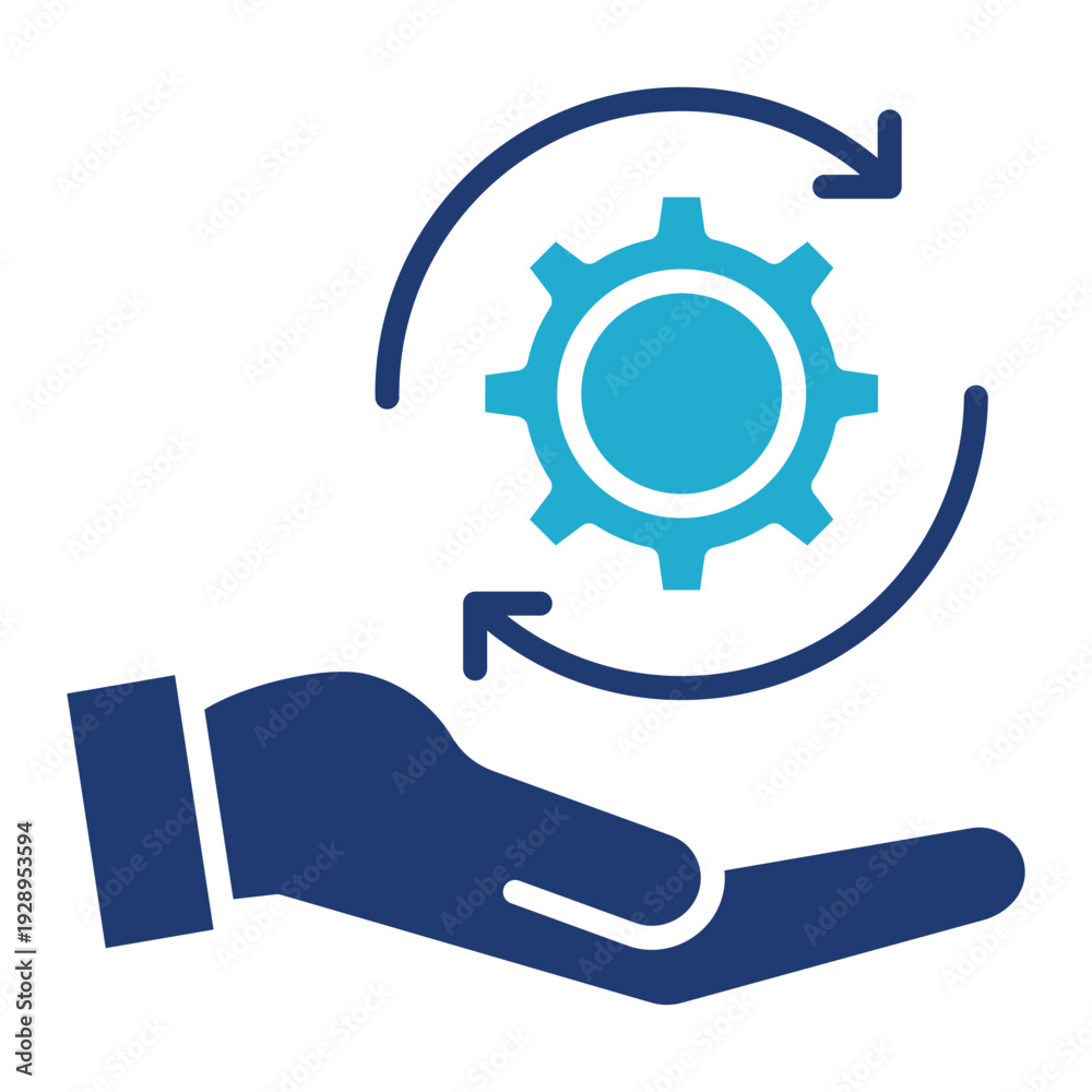 Obraz premium management icon