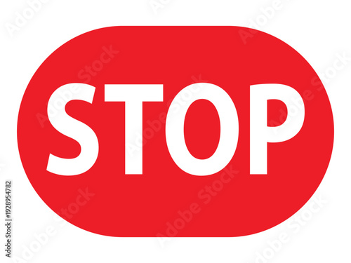 Stop red sign icon Victor Art Illustrations